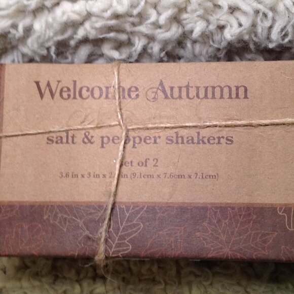 NWOT Turkey/Thanksgiving S&P Shakers; Holiday, Ceramic, Traditional, Thankful - Picture 4 of 5